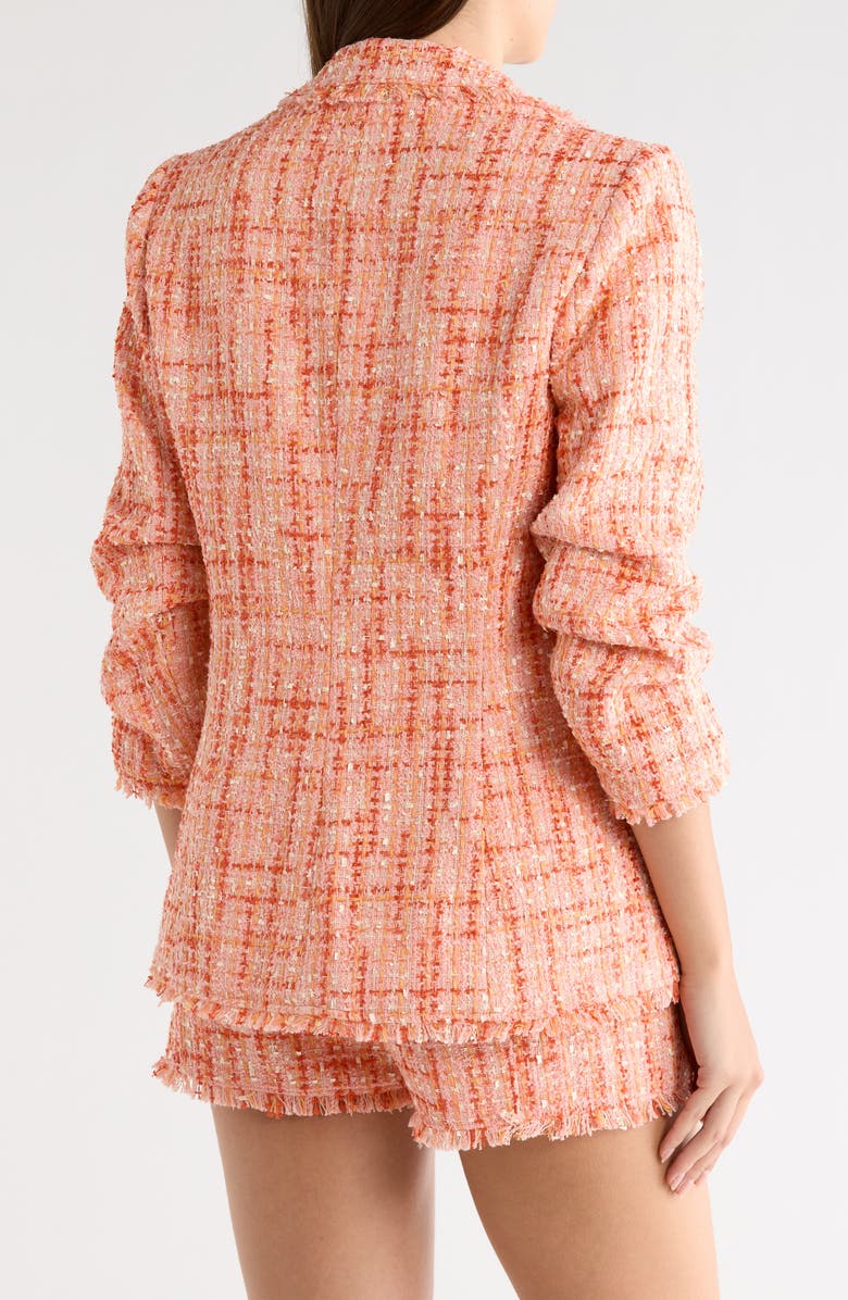 Cinq à Sept Lucie Khloe Bouclé Blazer, Alternate, color, Pink Poppy Multi