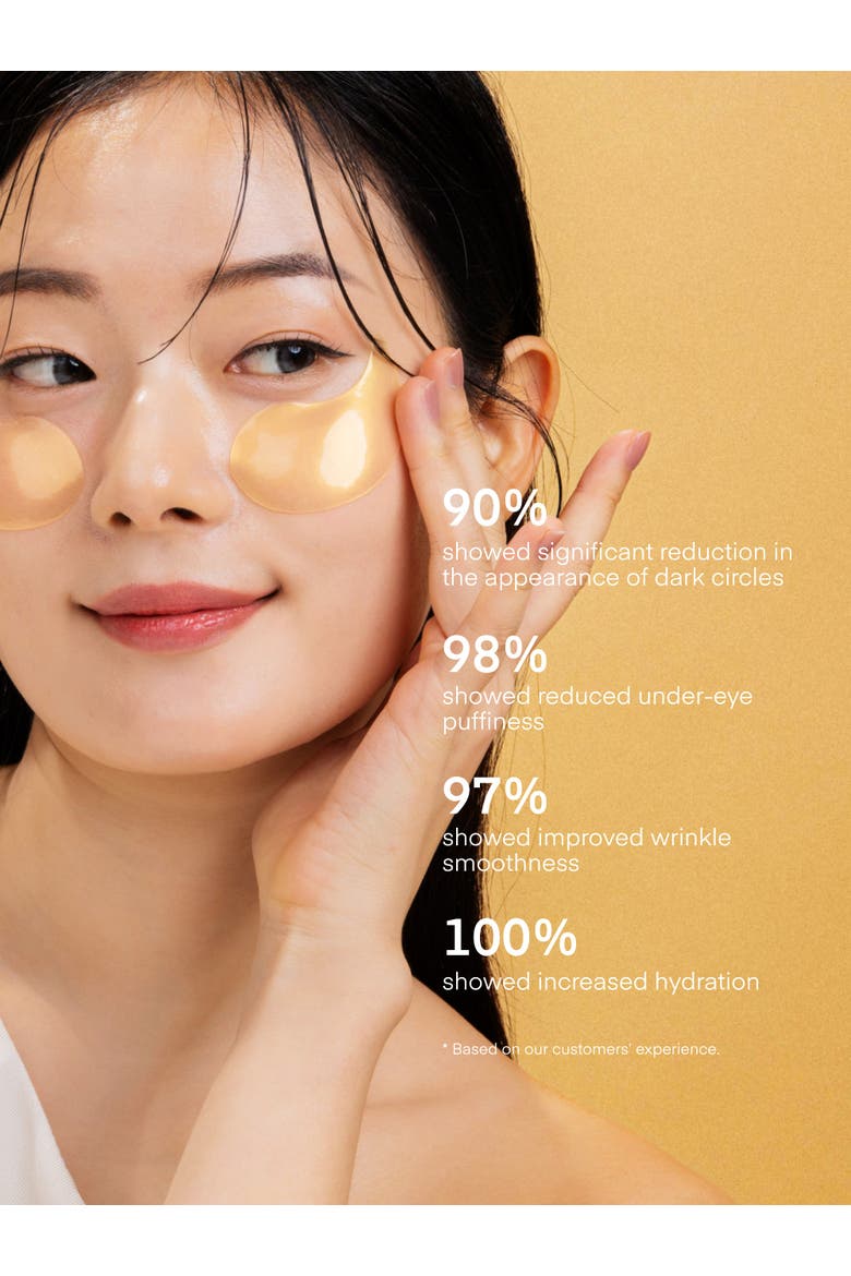 24K Gold Retinol Wrinkle Smoothing Eye Patches, Alternate, color, Gold