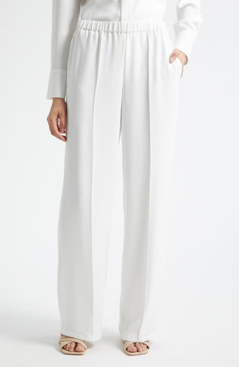 Mid-Rise Wide Leg Pants
