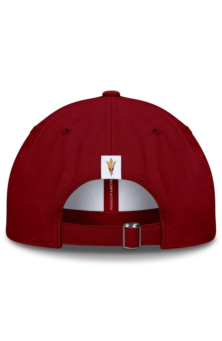 TOP OF THE WORLD Men's Top of the World  White Arizona State Sun Devils Weston Adjustable Hat, Alternate, color, White