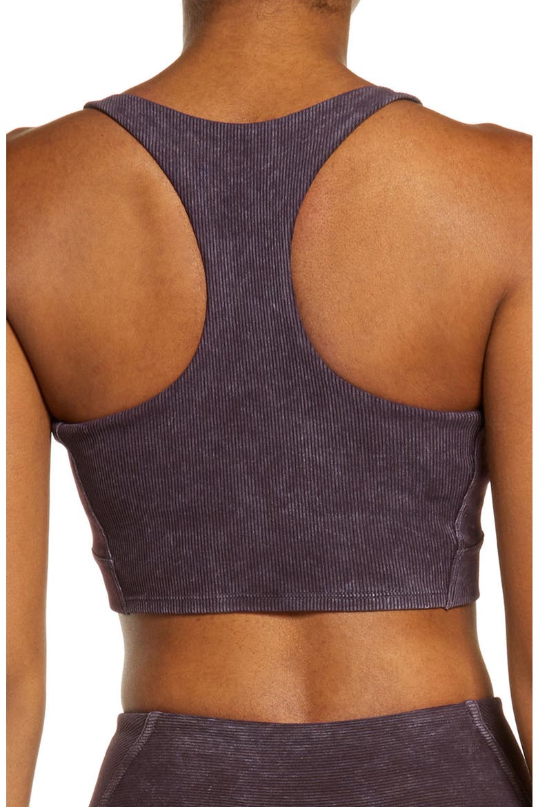Longline Sports Bra, Alternate, color, PURPLE NEBULA
