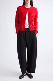 Lisa Yang Gwyneth Cashmere & Silk Cable Cardigan