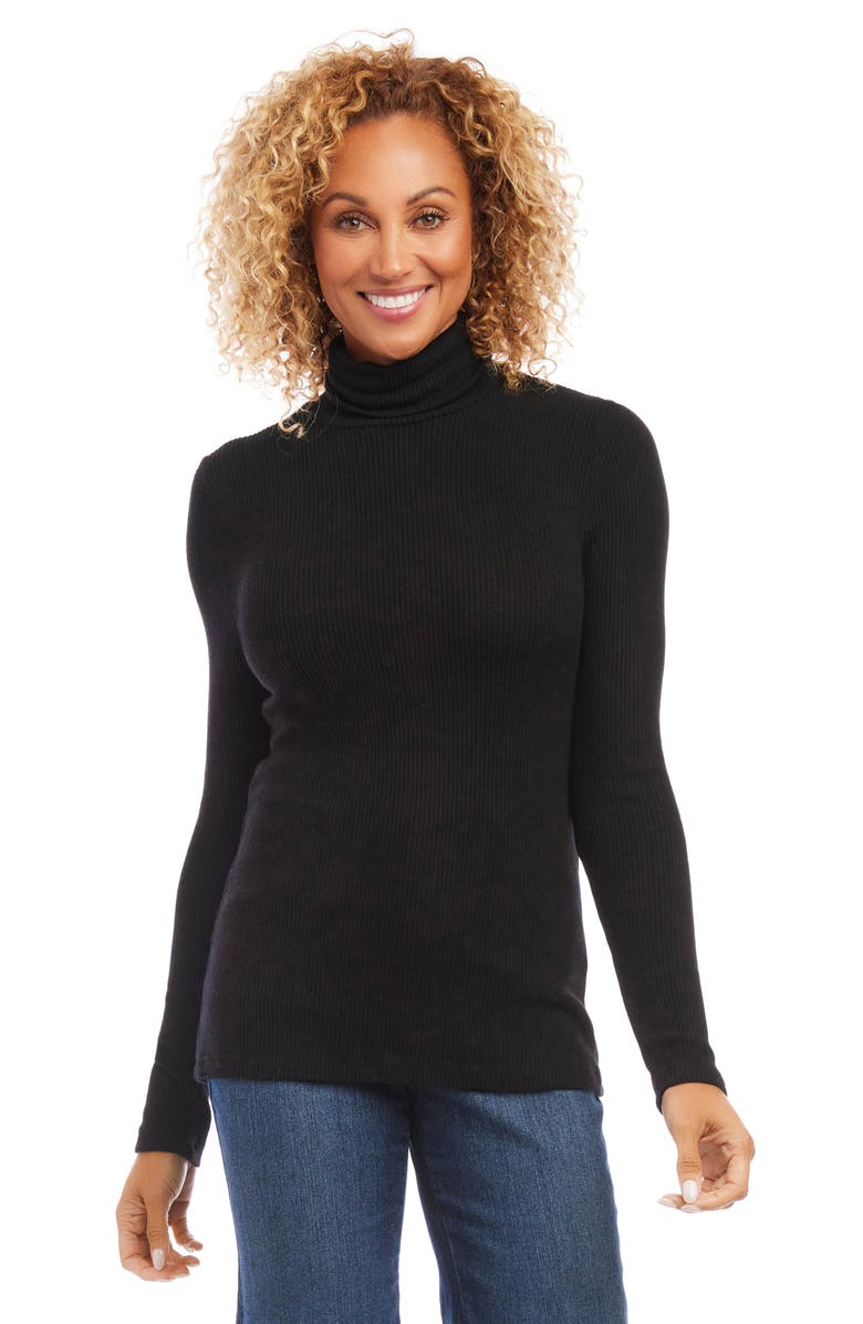 Karen Kane Turtleneck Rib Top, Alternate, color,