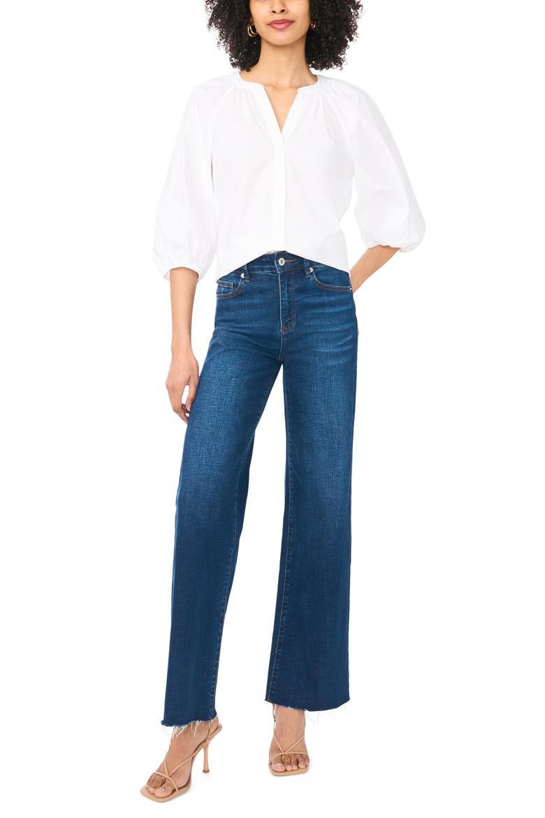 Raglan Puff Sleeve Top, Alternate, color, ULTRA WHITE