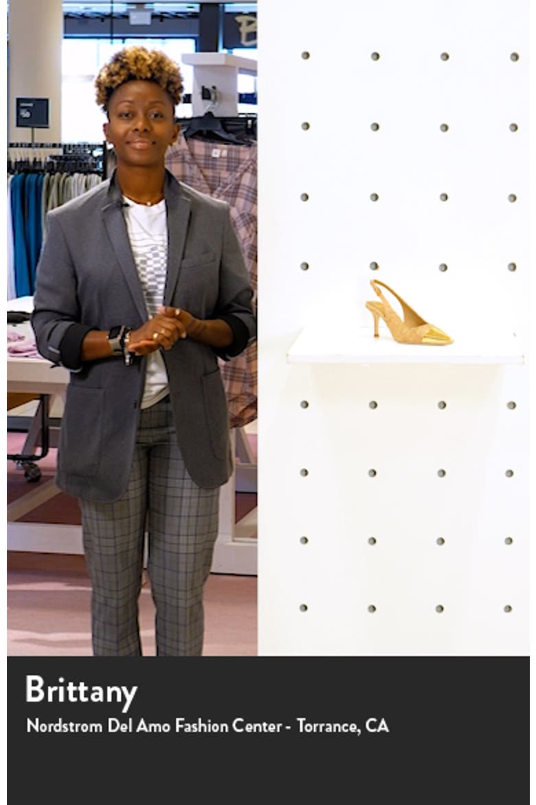 Penelope Cap Toe Slingback Pump video