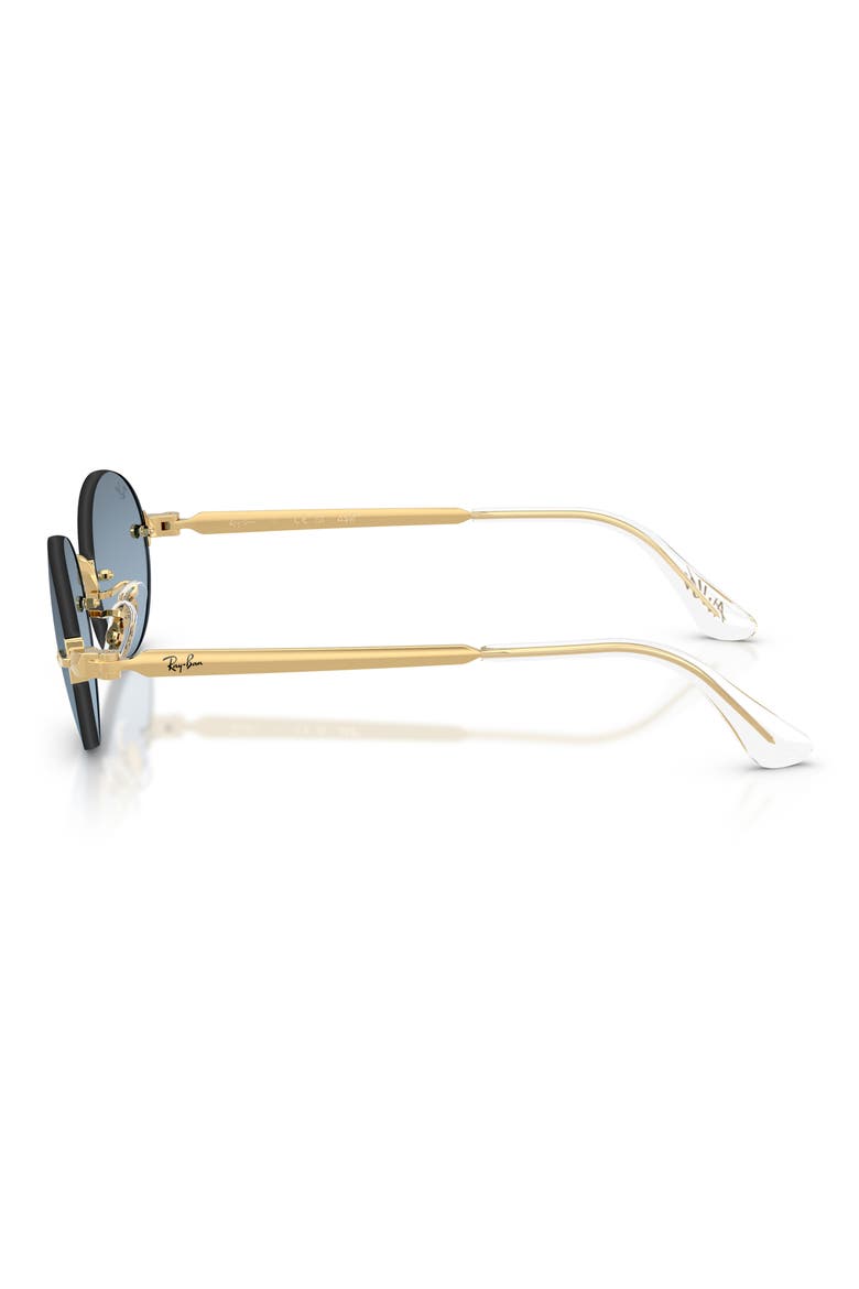 x A$AP Rocky 54mm Gradient Oval Sunglasses, Alternate, color, ARISTA / BLUE DARK GREY