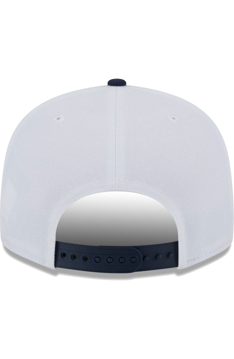 New Era Men's New Era White/Navy Detroit Tigers Crest 9FIFTY Snapback Hat, Alternate, color,