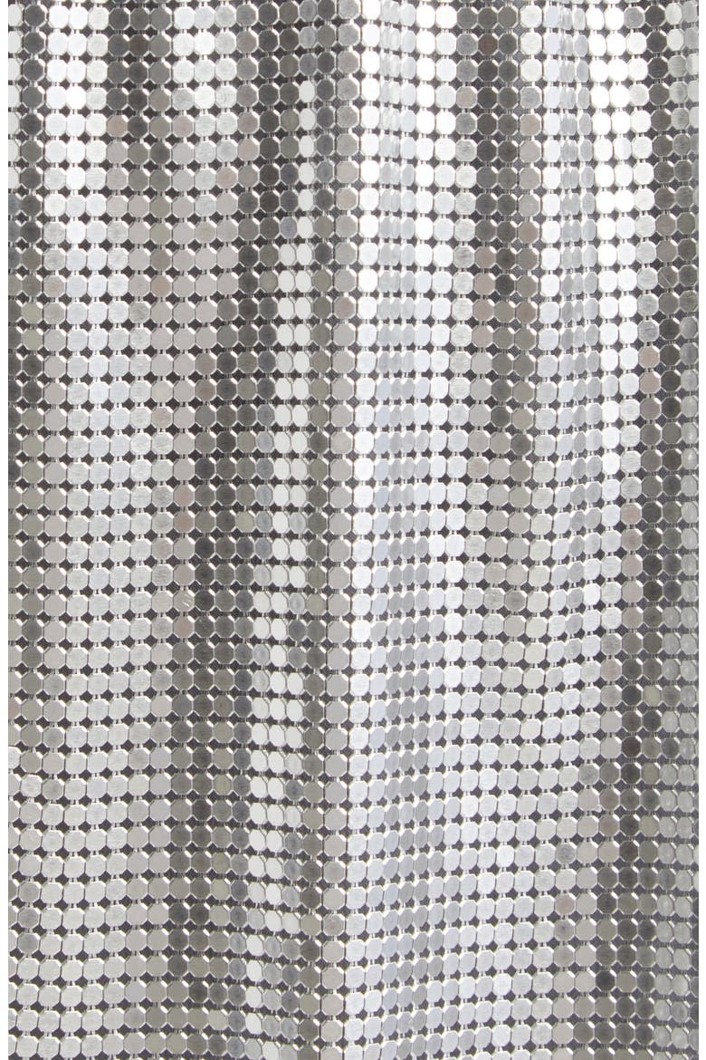 Metal Mesh Shorts, Alternate, color, SILVER