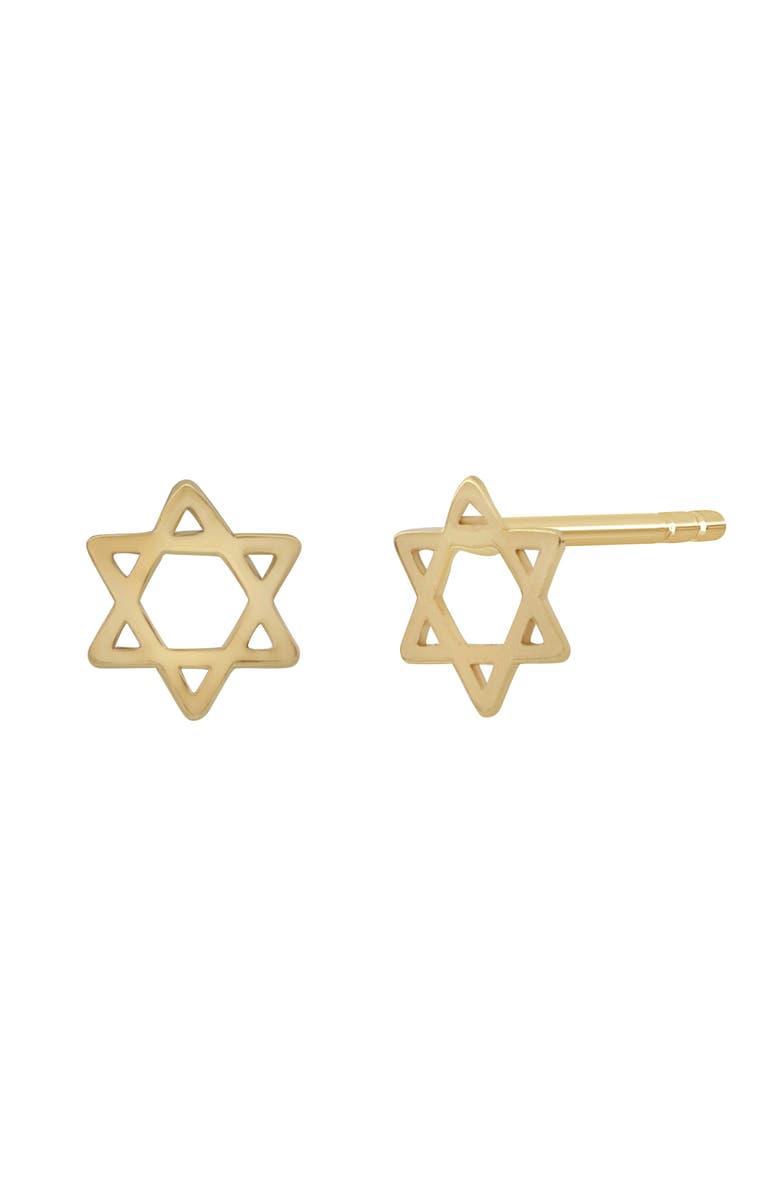 Bony Levy 14K Gold Star of David Single Stud Earring, Main, color, 14K Yellow Gold