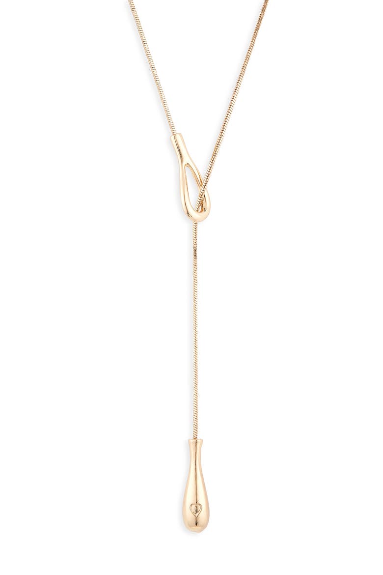 Bolo Necklace, Main, color, GOLD