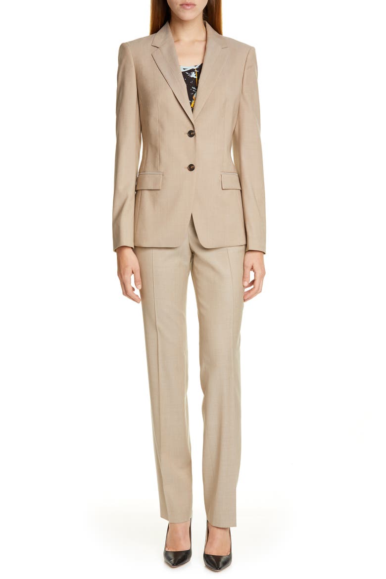 Jasuala Wool Suit Jacket, Main, color, SAND DUNE