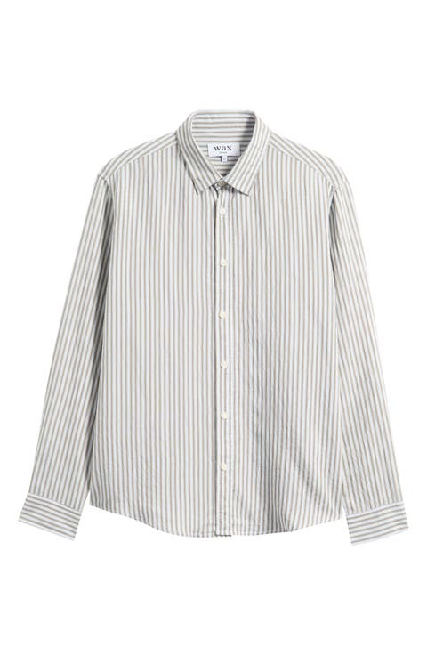 Shelly Stripe Button-Up Shirt