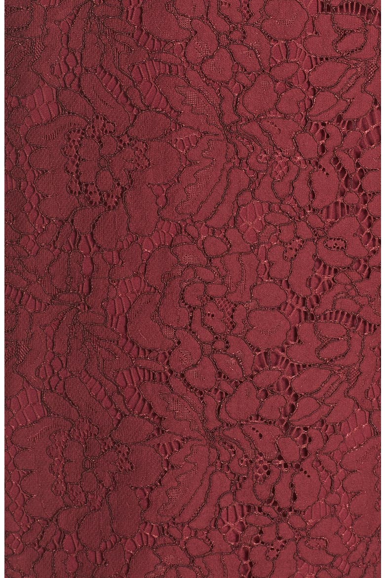 BB Dakota Cara High Neck Lace Cocktail Dress, Alternate, color, AUBERGINE