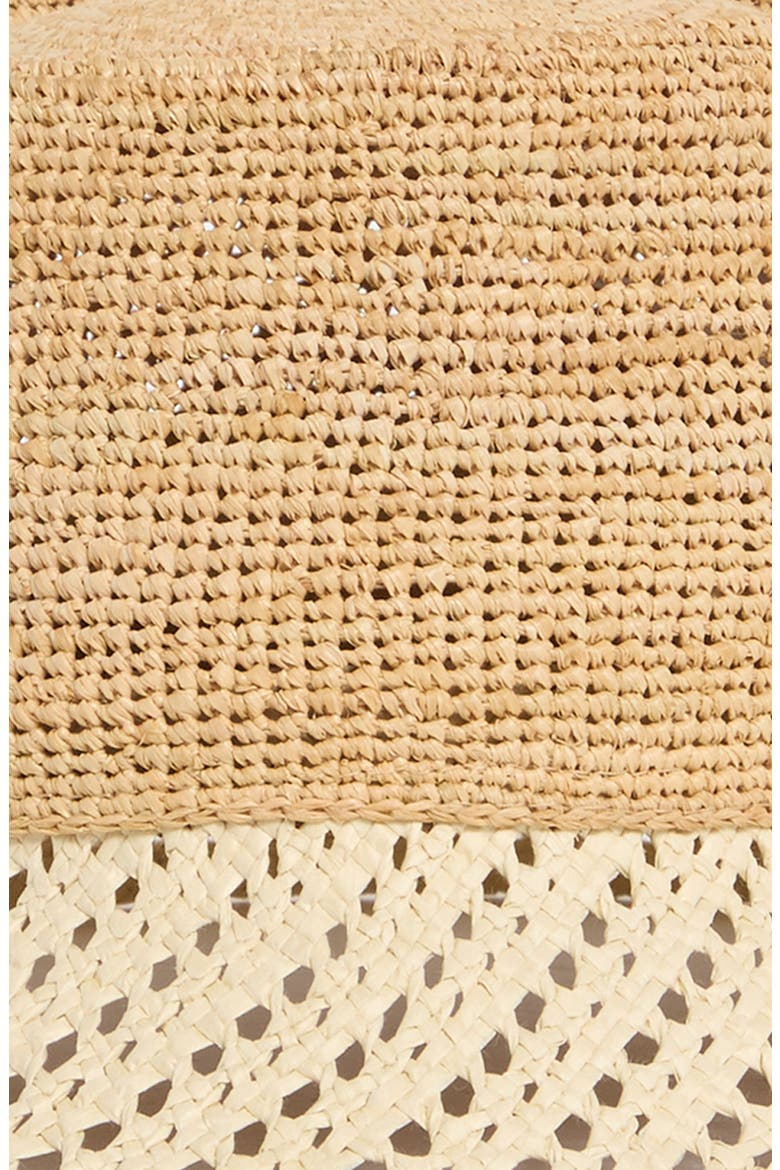 Ellee Festival Straw Bucket Hat, Alternate, color, NATURAL/ NATURAL