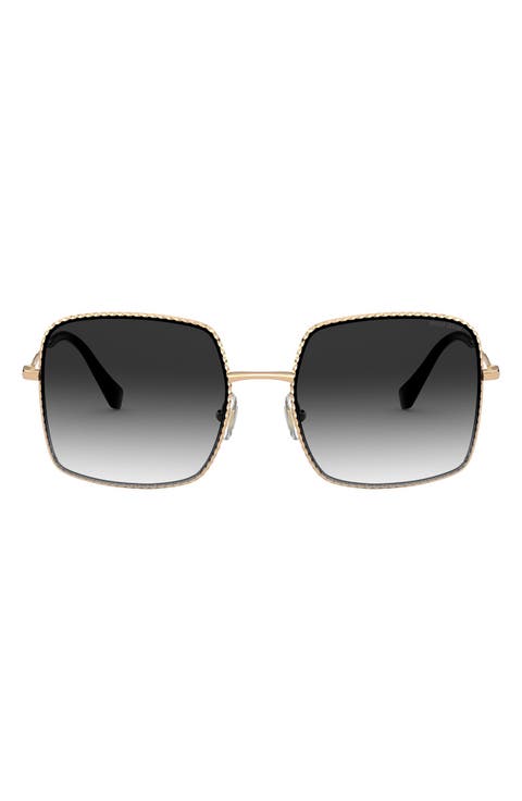 56mm Gradient Rectangular Sunglasses