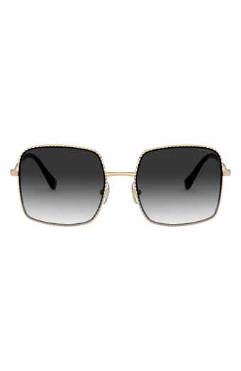Miu Miu 56mm Gradient Rectangular Sunglasses