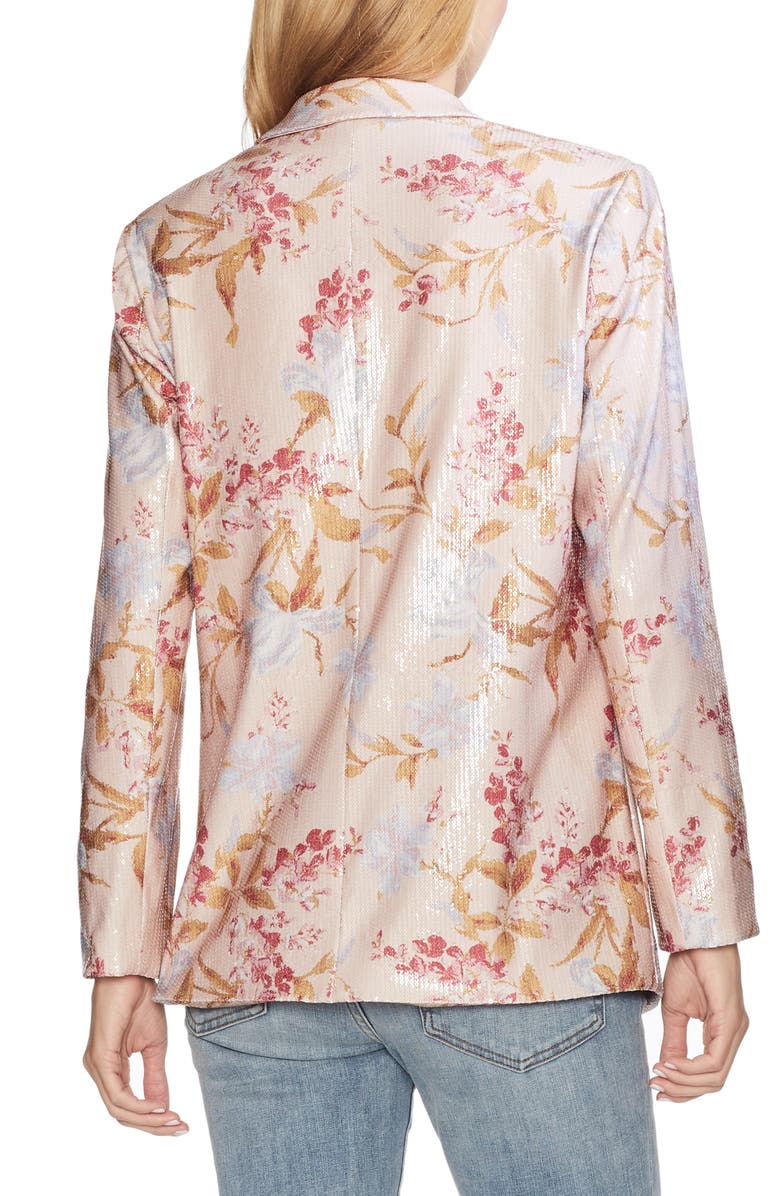 Vince Camuto Wildflower Sequin Blazer, Alternate, color, 