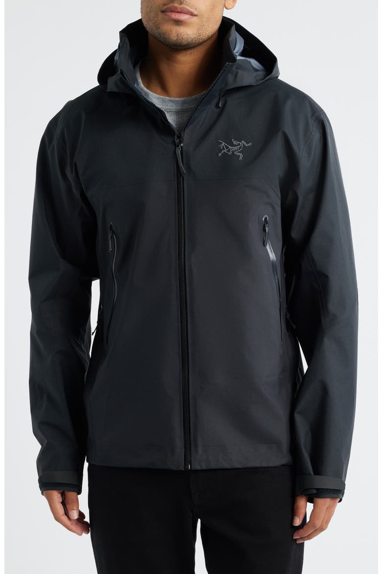 Beta AR Gore-Tex® PRO ePE Waterproof Hooded Jacket, Alternate, color, BLACK