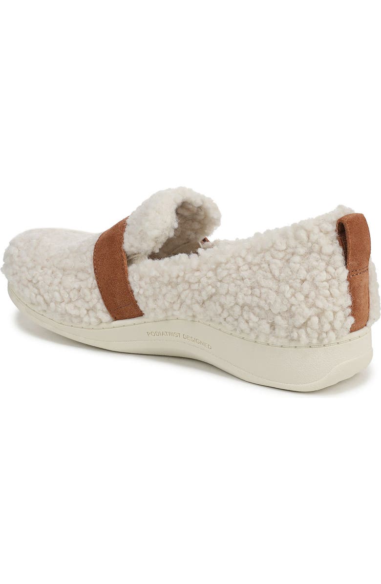 Vionic Imogen Faux Shearling Clog, Alternate, color, Cream