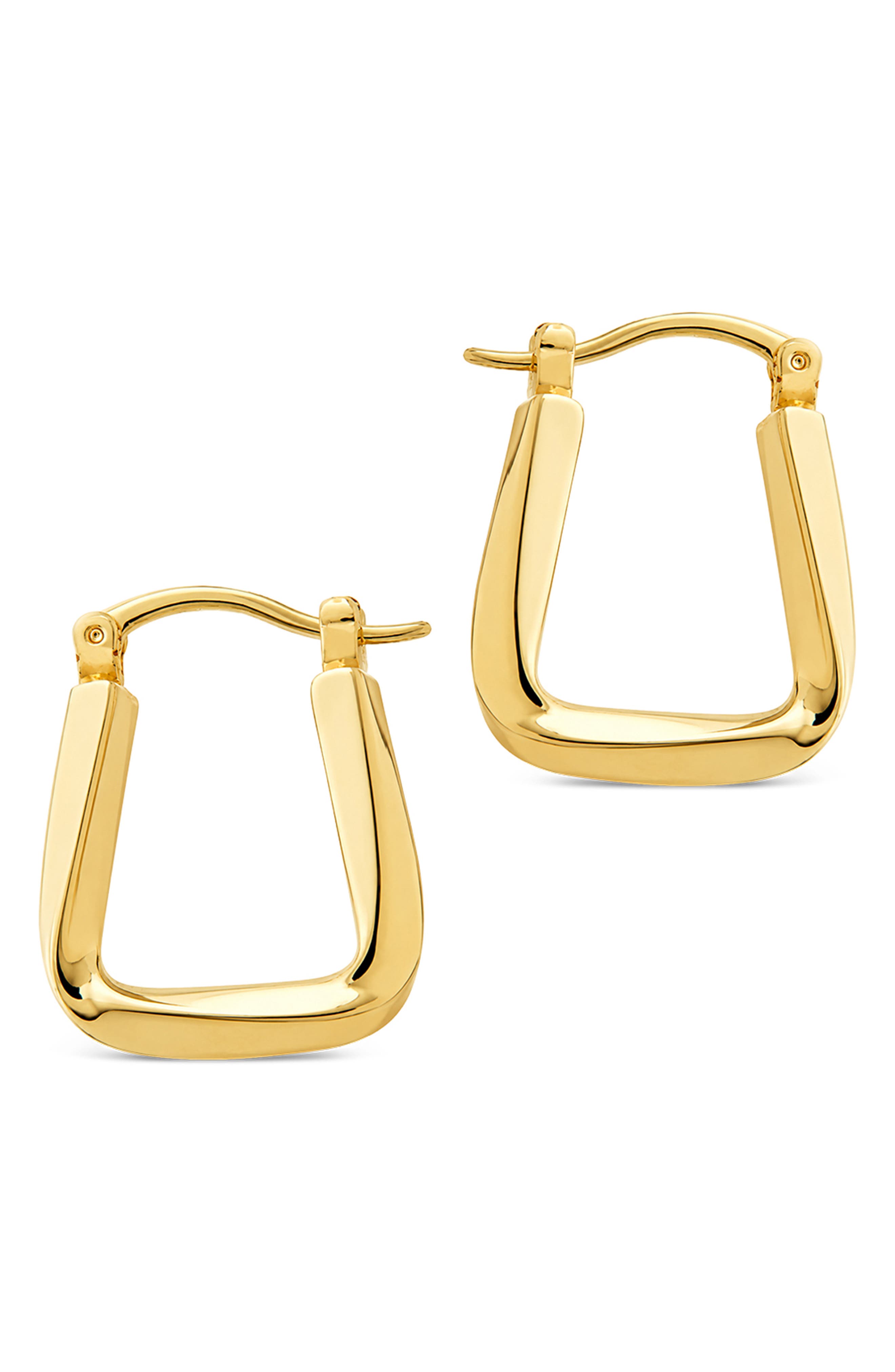 Sterling Forever Square Twist Hoop Earrings (Women) | Nordstromrack