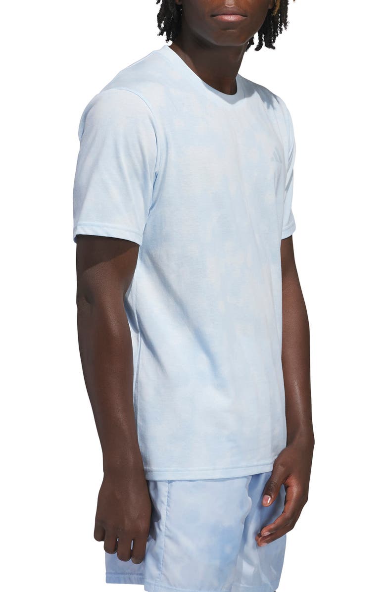 adidas Training Essentials Feel Ready T-Shirt, Alternate, color, Blue/ Sky Tint