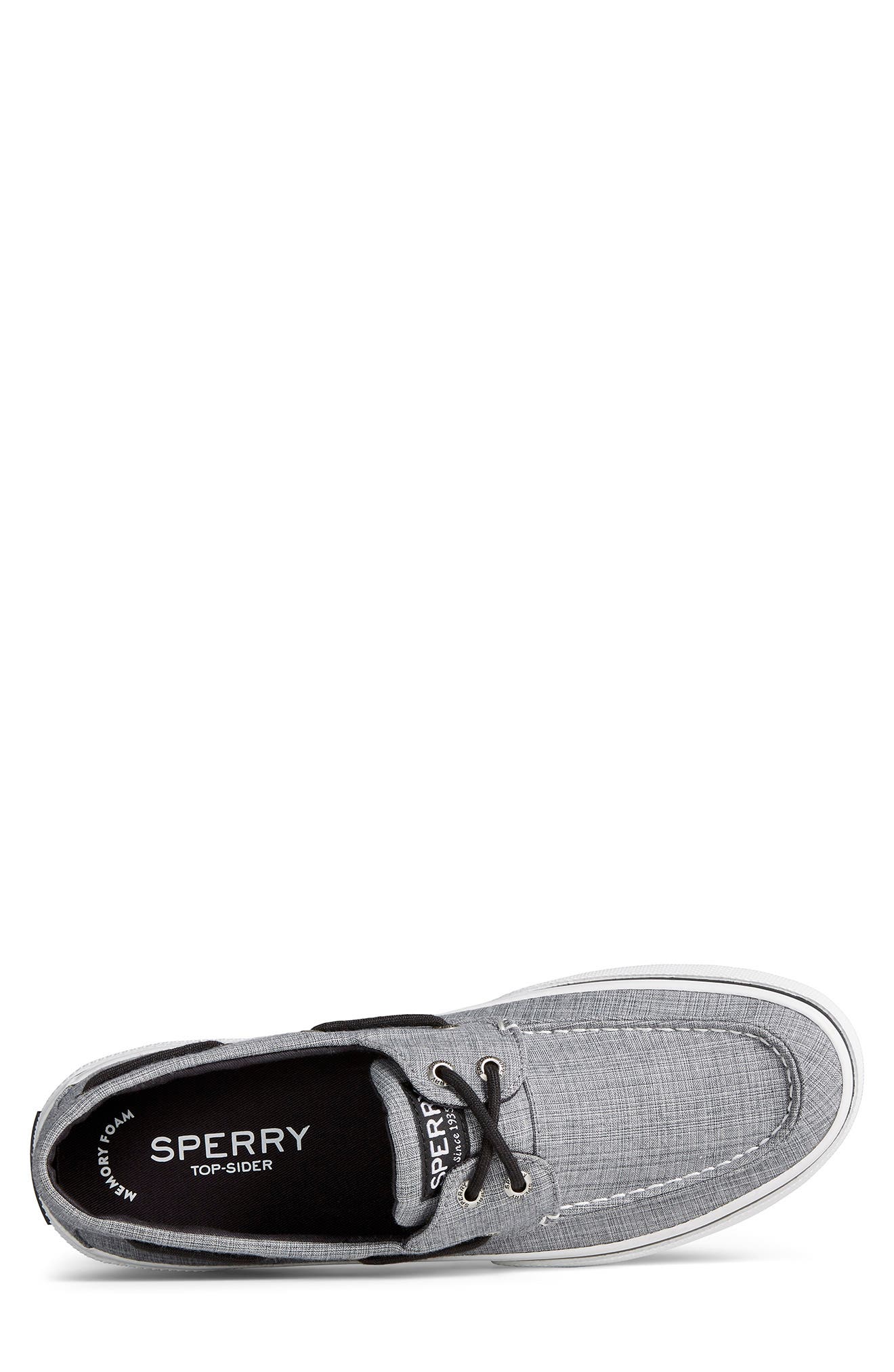 Sperry Halyard 2-Eye Sneaker, Alternate, color, Black