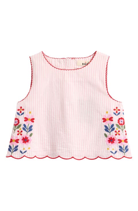 Kids' Floral Embroidered Tank (Toddler, Little Kid & Big Kid)