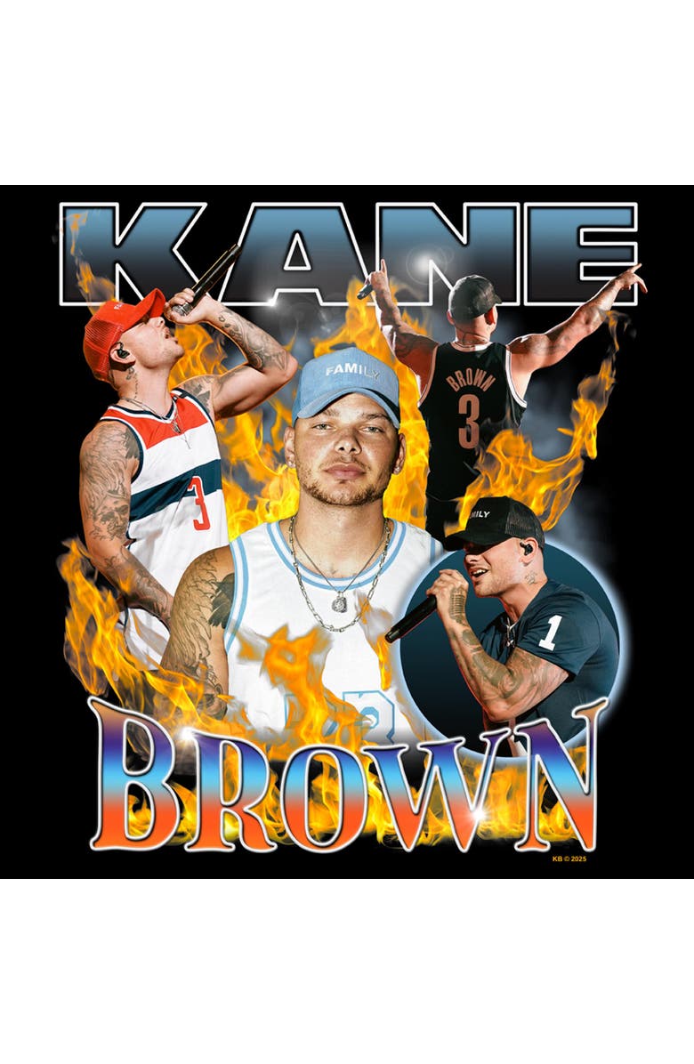 Kane Brown Men's Kane Brown Fiery Collage  Graphic T-Shirt, Alternate, color, Black
