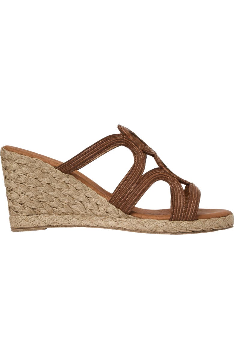 André Assous Neena Espadrille Wedge Sandal, Alternate, color, Cognac