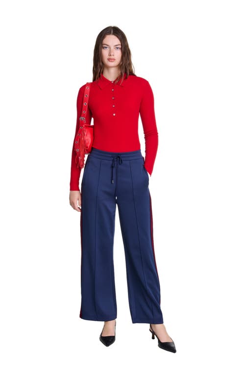 MAJE MAJE WOOL AND SILK BODYSUIT