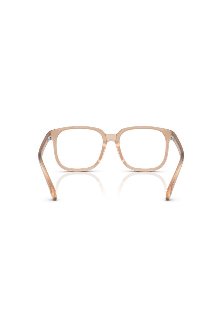53mm Square optical glasses, Alternate, color, Beige
