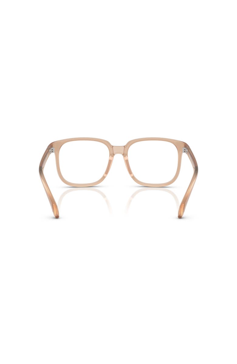 Moncler 53mm Square optical glasses, Alternate, color, Beige