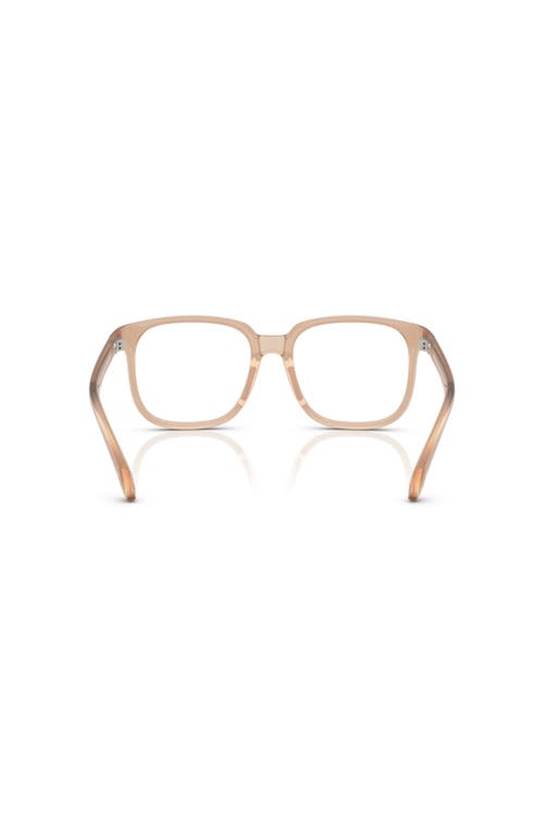 Moncler 53mm Square Optical Glasses In Brown