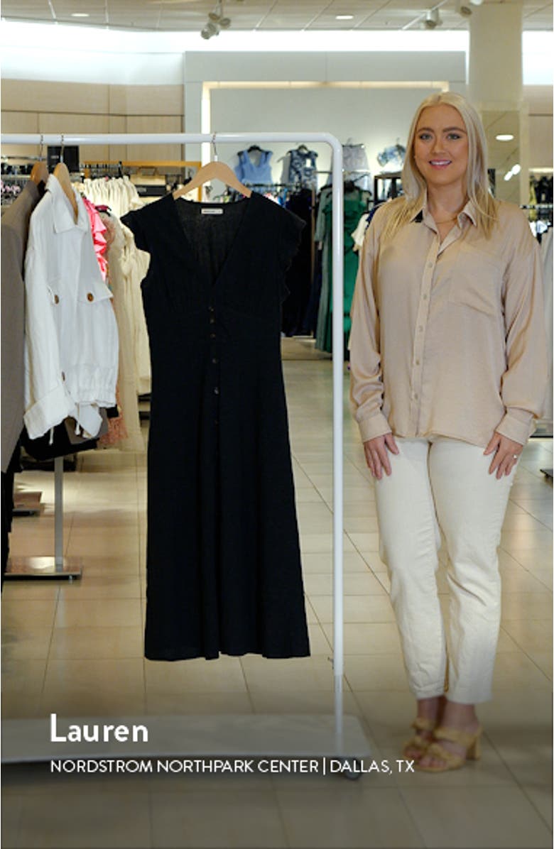 Camila Button Front Midi Dress, sales video thumbnail