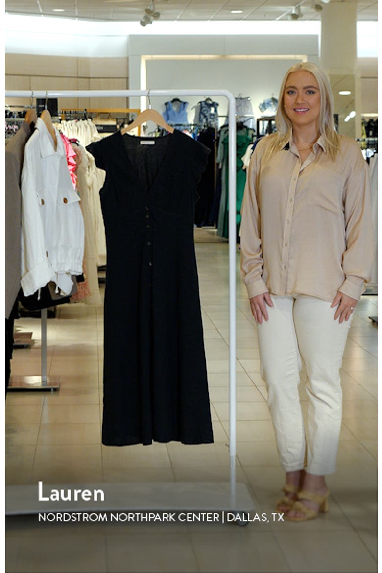Camila Button Front Midi Dress video