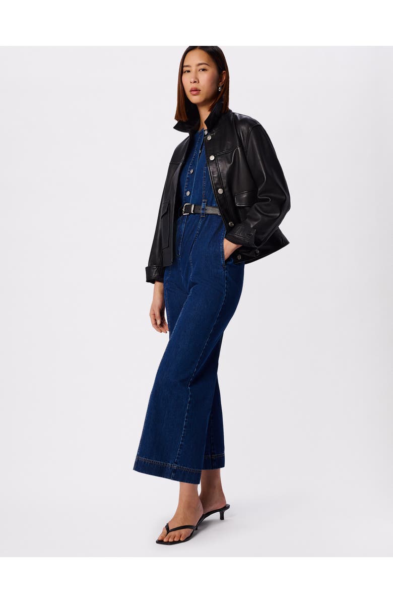 Whistles Button Down Jumpsuit, Alternate, color, Denim