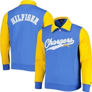 Tommy Hilfiger Men's Tommy Hilfiger Powder Blue/Gold Los Angeles Chargers Aiden Quarter-Zip Sweatshirt