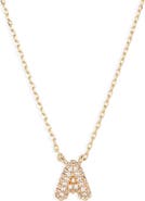 BP. Pavé Crystal Initial Necklace