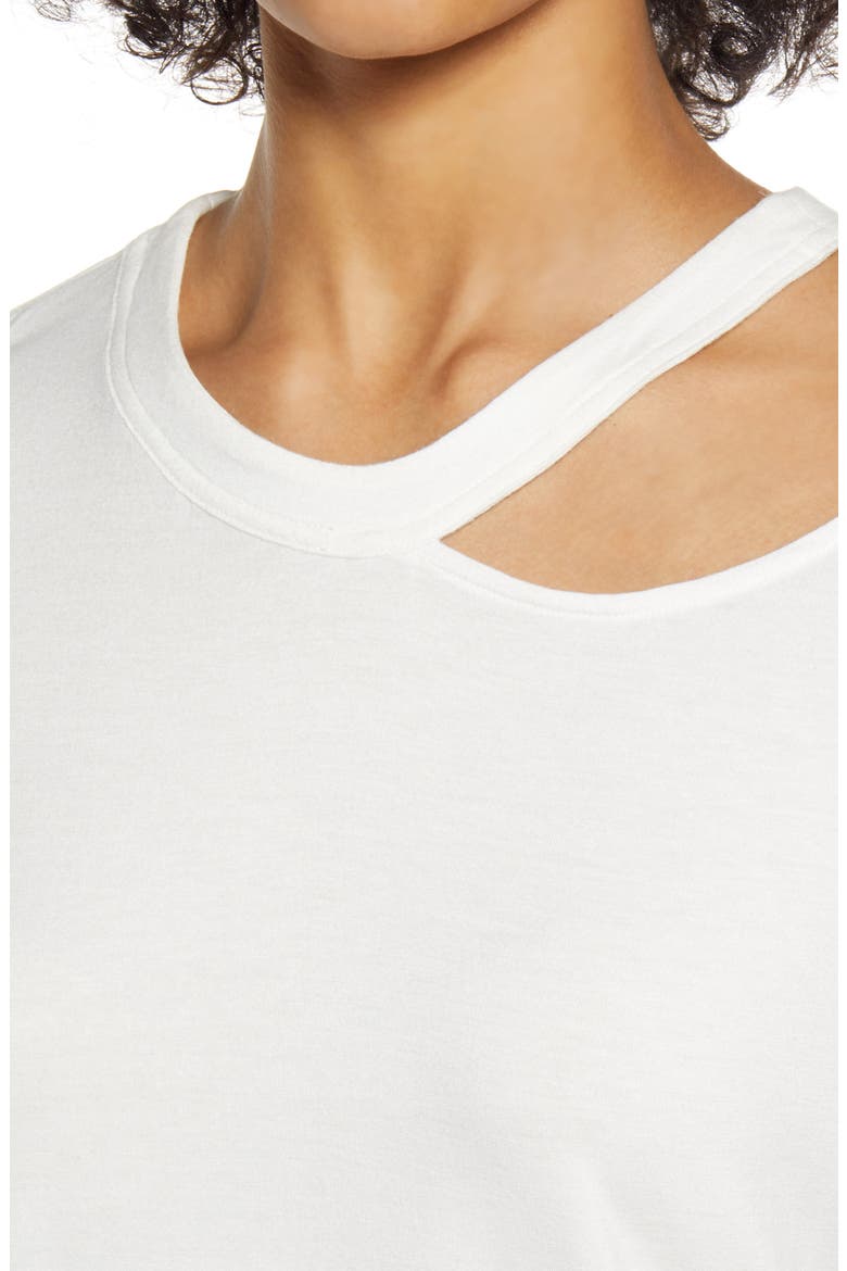Cutout Detail T-Shirt, Alternate, color, IVORY CLOUD