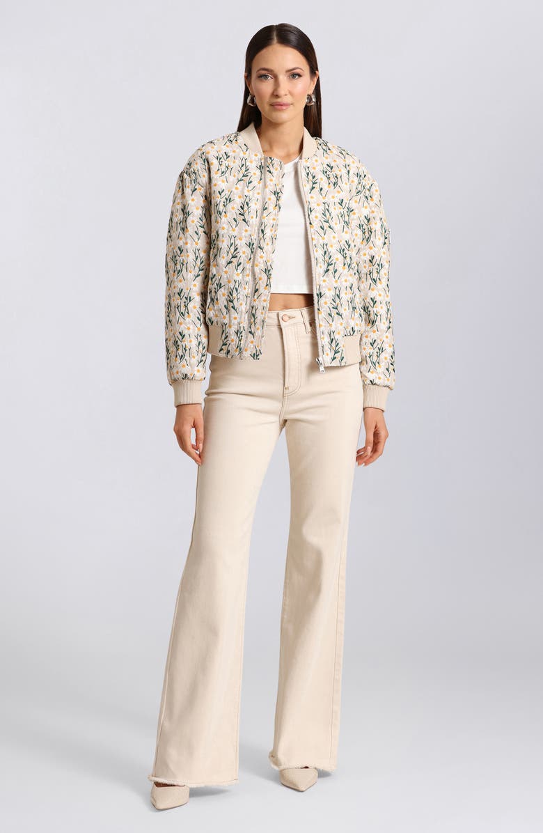 Avec Les Filles Embroidered Oversize Bomber Jacket, Alternate, color,