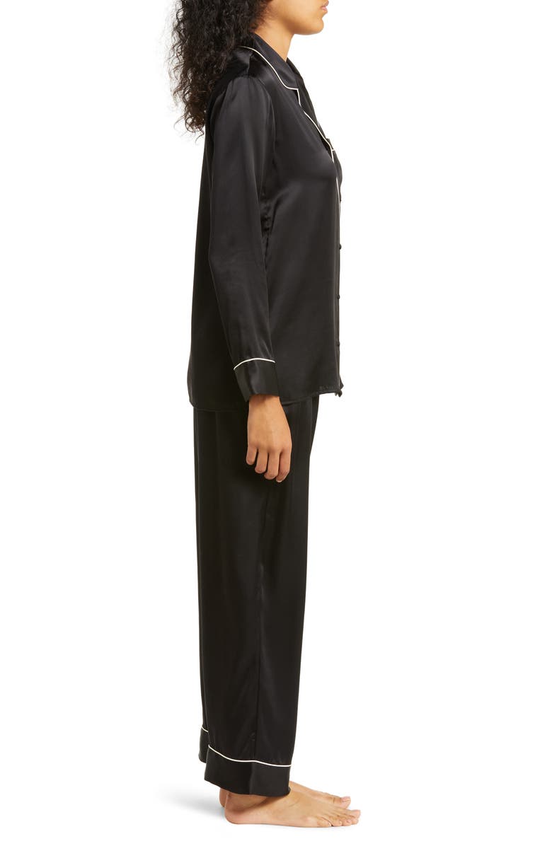 Nordstrom Classic Silk Pajamas, Alternate, color, 