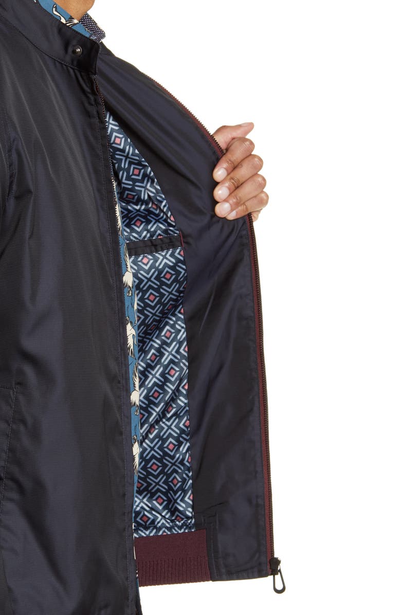 Ted Baker London Horwod Semi Plain Nylon Bomber, Alternate, color, 