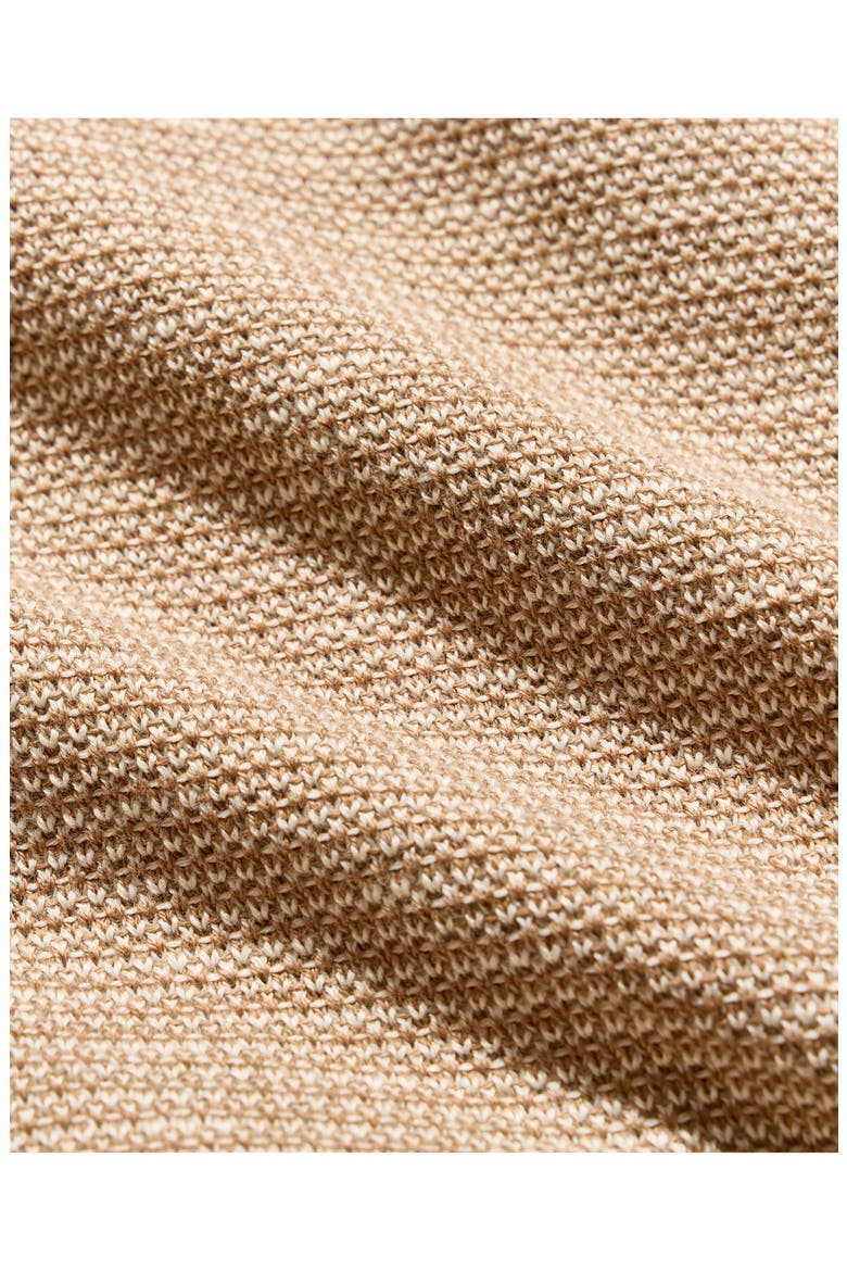Tuck Stripe Crewneck Sweater, Alternate, color, BRITISH KHAKI
