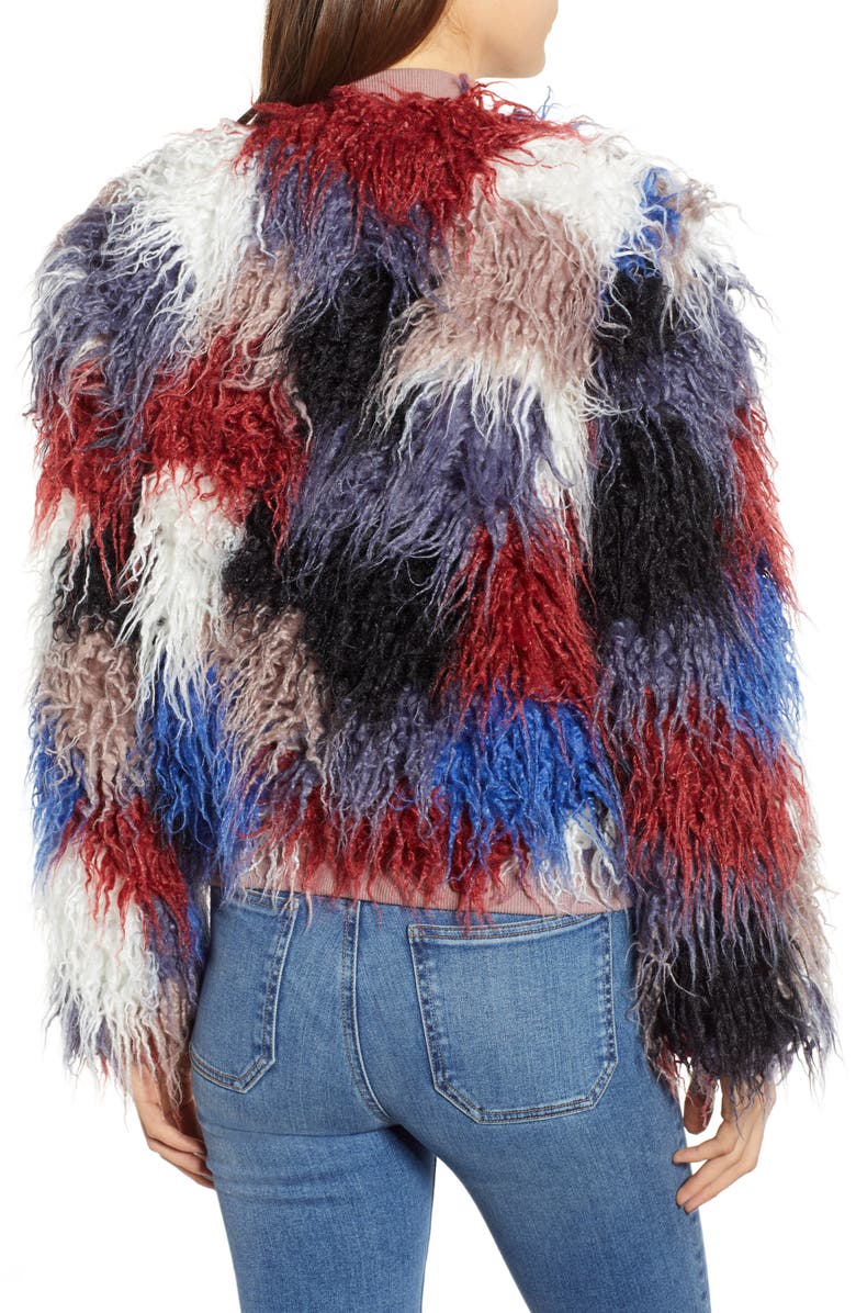 ASTR the Label Shaggy Faux Fur Jacket, Alternate, color,