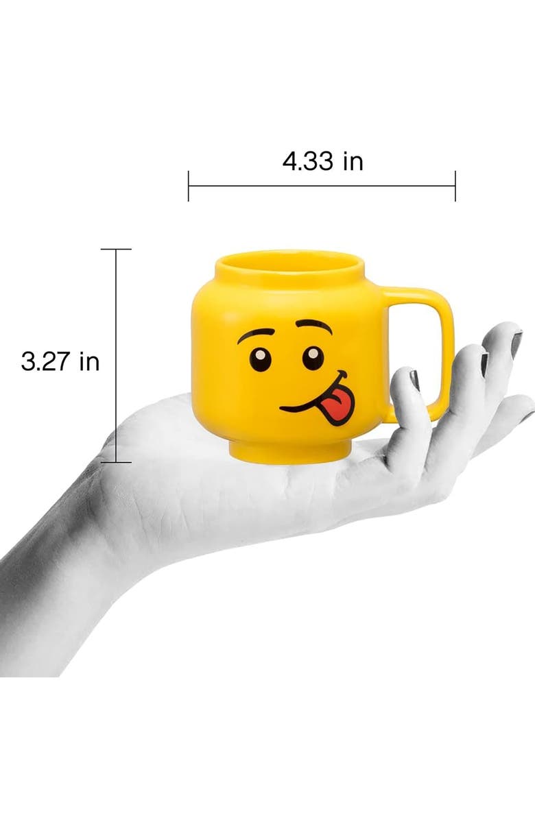 LEGO Classic Yellow Minifigures Silly Ceramic Mug, 8.6oz, Alternate, color, 
