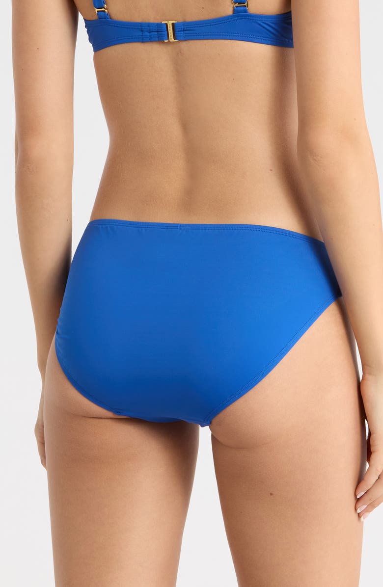 Lauren Ralph Lauren Ring Hipster Bikini Bottoms, Alternate, color, Blue Saturn