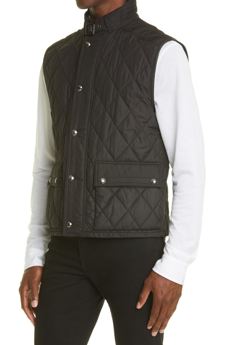 Leyland Quilted Vest, Alternate, color, POLO BLACK