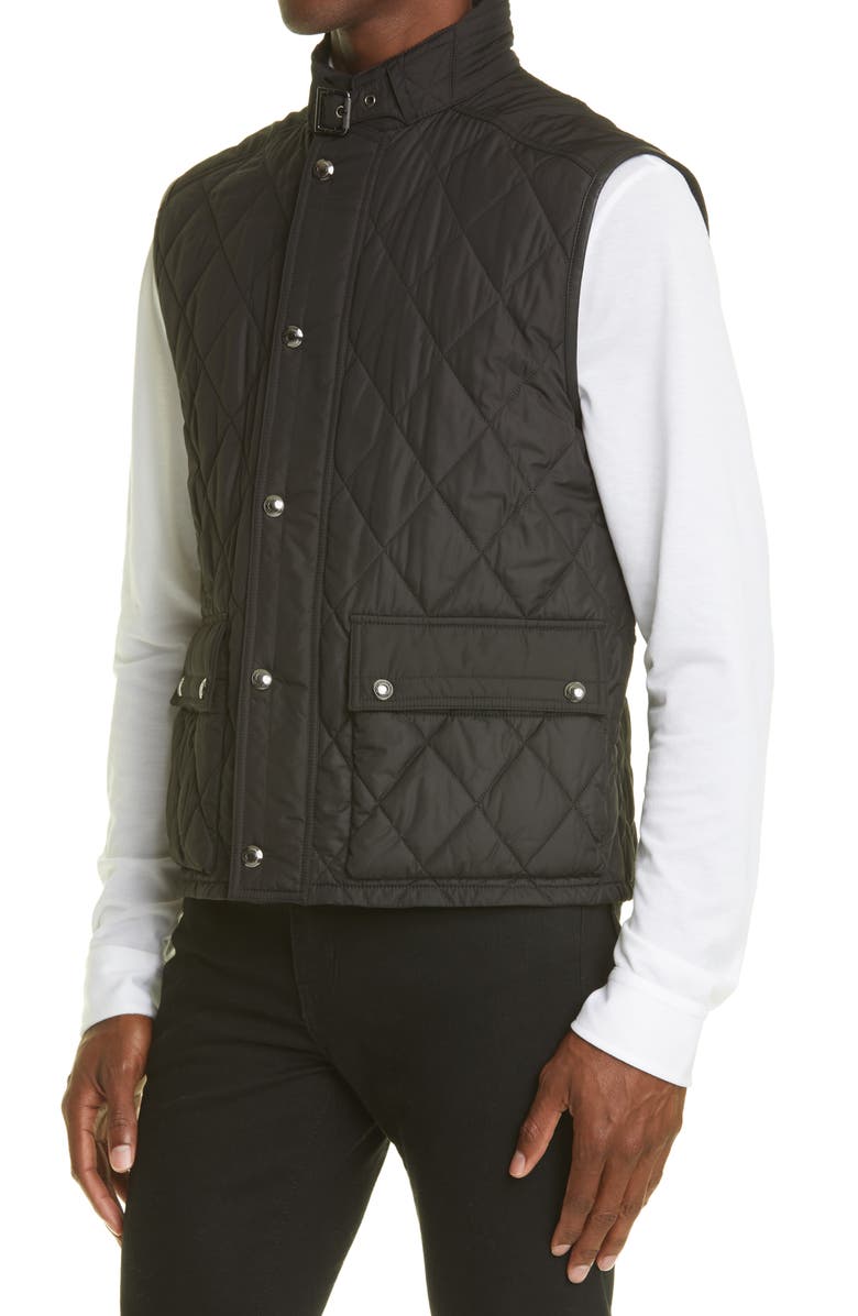 Ralph Lauren Purple Label Leyland Quilted Vest, Alternate, color, Polo Black