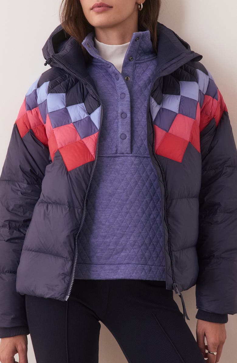 Marine Layer Archive Sierra Hooded Puffer Jacket, Main, color, India Ink