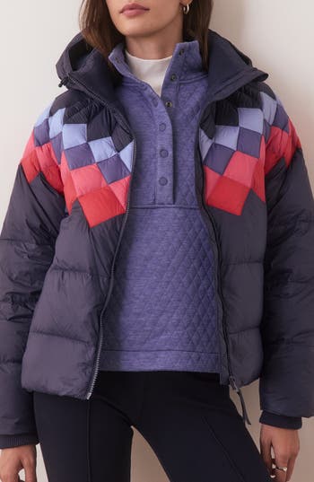 Marine Layer Archive Sierra Hooded Puffer Jacket In Black
